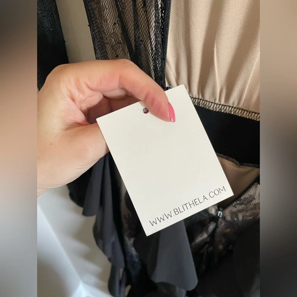 ALAMOUR BLITHE LA gown lace dress maxi NWT - Picture 11 of 13